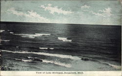 View of Lake Michigan Postcard