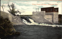 Water Power and Dam Chickasha, OK Postcard Postcard