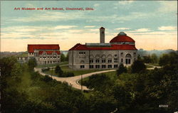 Art Museum and Art School Postcard