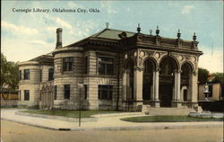 View of Carnegie Library Oklahoma City, OK Postcard 