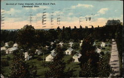 Section of camp grounds Postcard