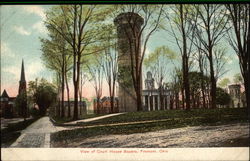 View of Court House Square Postcard