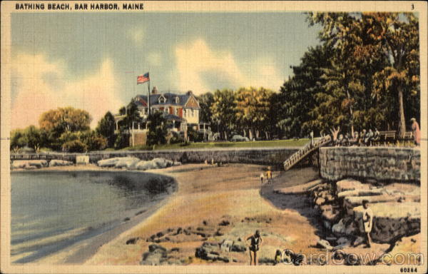 Bathing Beach Bar Harbor Maine
