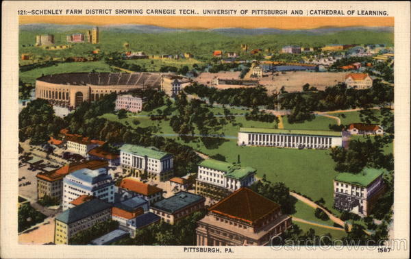 Schenley Farm District - Carnegie Tech., University of Pittsburgh & Cathedral of Learning Pennsylvania