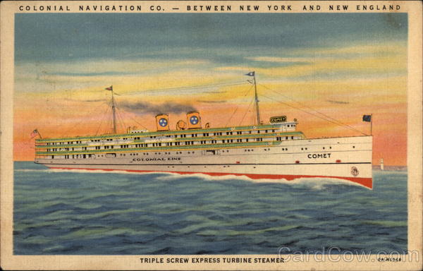 Colonial Navigation Co. Steamer Comet Steamers