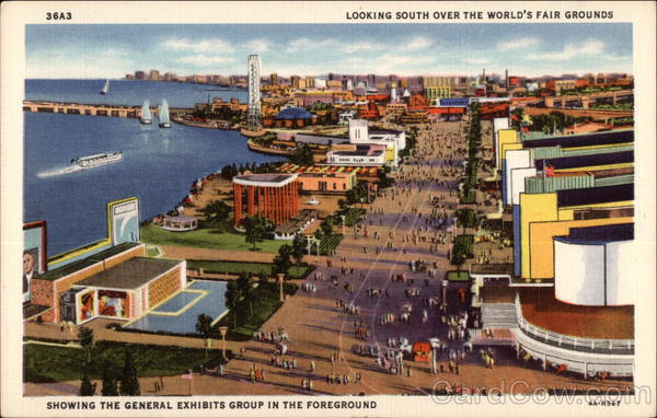 Looking South over the World's Fair Grounds Chicago Illinois
