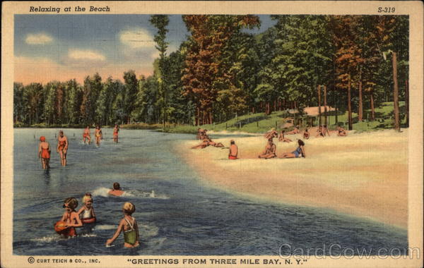 Relaxing at the Beach Three Mile Bay New York