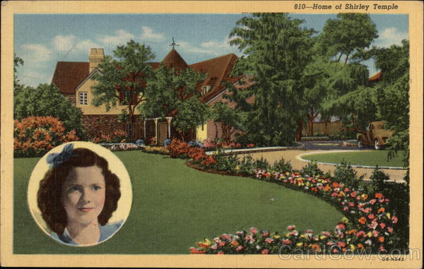 810-Home of Shirley Temple Celebrities