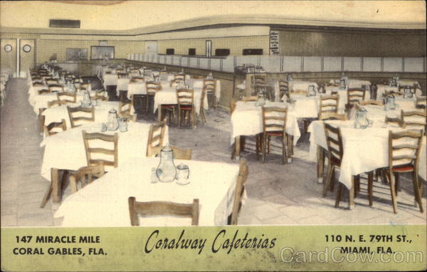 Coralway Cafeterias Coral Gables Florida