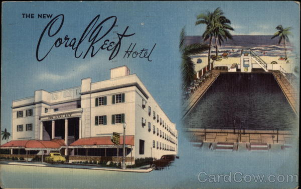 Coral Reef Hotel Miami Beach Florida
