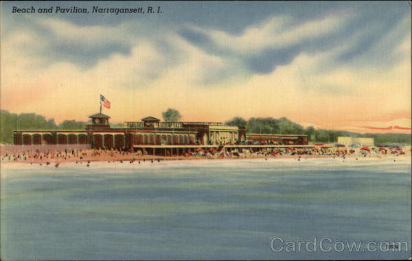 Beach and Pavilion Narragansett Rhode Island