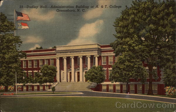 Dudley Hall, Administration Building at A. & T. College Greensboro North Carolina