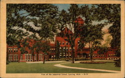 Industrial School Lansing, MI Postcard Postcard