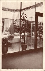 Patio, Fourth Floor, I. Magnin & Co Postcard