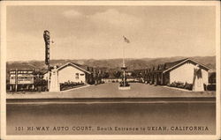 101 Hi-Way Auto Court Postcard