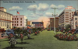 Palafax Street looking south Pensacola, FL Postcard Postcard