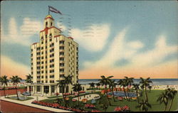 National Hotel - "A National Service on the Ocean Front" Postcard