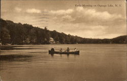 Early Morning on Oquaga Lake Sanford, NY Postcard Postcard