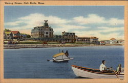 Wesley House Oak Bluffs, MA Postcard Postcard