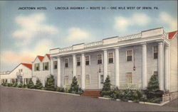Jacktown Hotel Irwin, PA Postcard Postcard