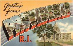 Greetings from Providence, Rhode Island Postcard