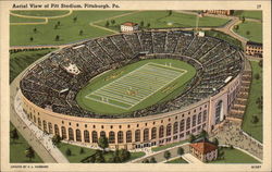 Aerial View of Pitt Stadium Postcard