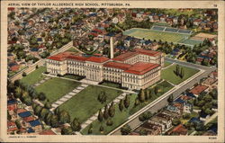 Aerial View of Taylor Allderdice High School Postcard
