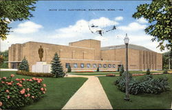 May Civic Auditorium Rochester, MN Postcard Postcard