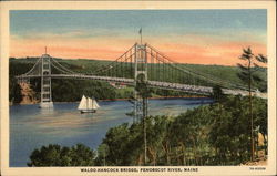 Waldo-Hancock Bridge Postcard