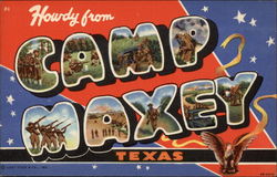 Howdy from Camp Maxey, Texas Postcard Postcard