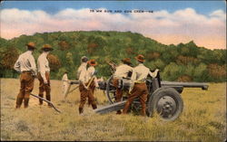 75MM Gun and Gun Crew Postcard