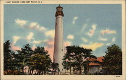 Light House Cape May Point, NJ Postcard Postcard