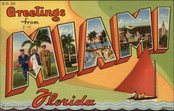 Greetings from Miami, Florida Postcard