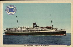 The Cruising Liner SS Evangeline Postcard