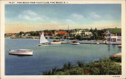 View from Yacht Club Pine Beach, NJ Postcard Postcard