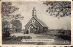 St. Joan d'Arc R. C. Church Woodstock, NY Postcard Postcard