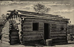 Replica of Abraham Lincoln's Birthplace Postcard