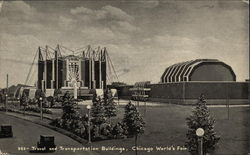 Travel and Transportation Buildings, Chicago World's Fair Postcard