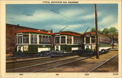 Typical Rochester Rail Equipment New York Postcard Postcard