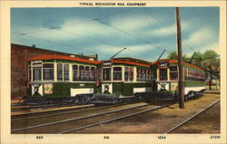 Typical Rochester Rail Equipment Postcard