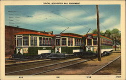 Typical Rochester Rail Equipment Postcard