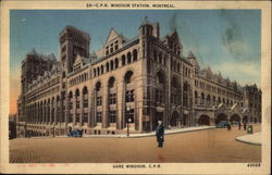 C.P.R. Windsor Station Montreal, QC Canada Quebec Postcard Postcard