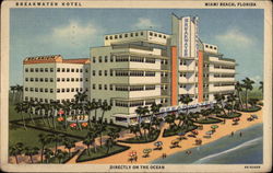 Breakwater Hotel Miami Beach, FL Postcard Postcard