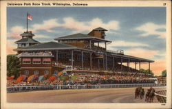 Delaware Park Race Track Wilmington, DE Postcard Postcard