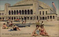 Atlantic City Auditorium and Convention Hall New Jersey Postcard Postcard