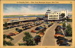 La Guardia Field - New York Municipal Airport Postcard 