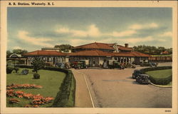R. R. Station Westerly, RI Postcard Postcard