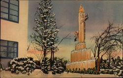 Christmas at The Calart Building Postcard