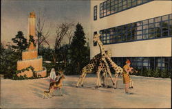 Christmas at the Calart Building Postcard