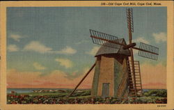 Old Cape Cod Mill Chatham, MA Postcard Postcard